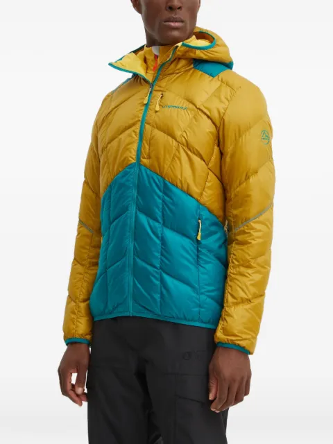La Sportiva quilted-design hooded jacket