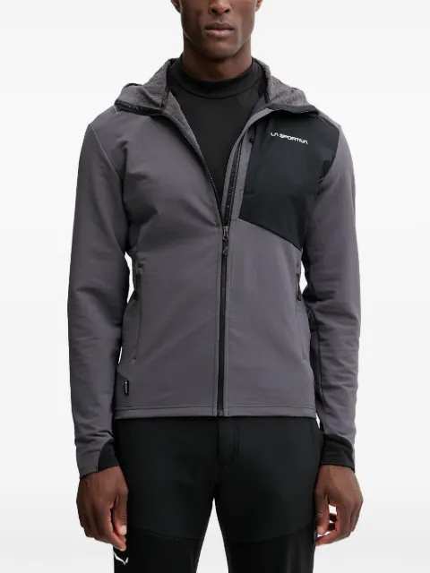 La Sportiva logo-print hooded performance jacket