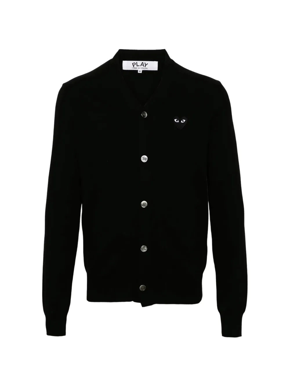 Comme Des Garçons Play logo-appliqué button cardigan - Nero