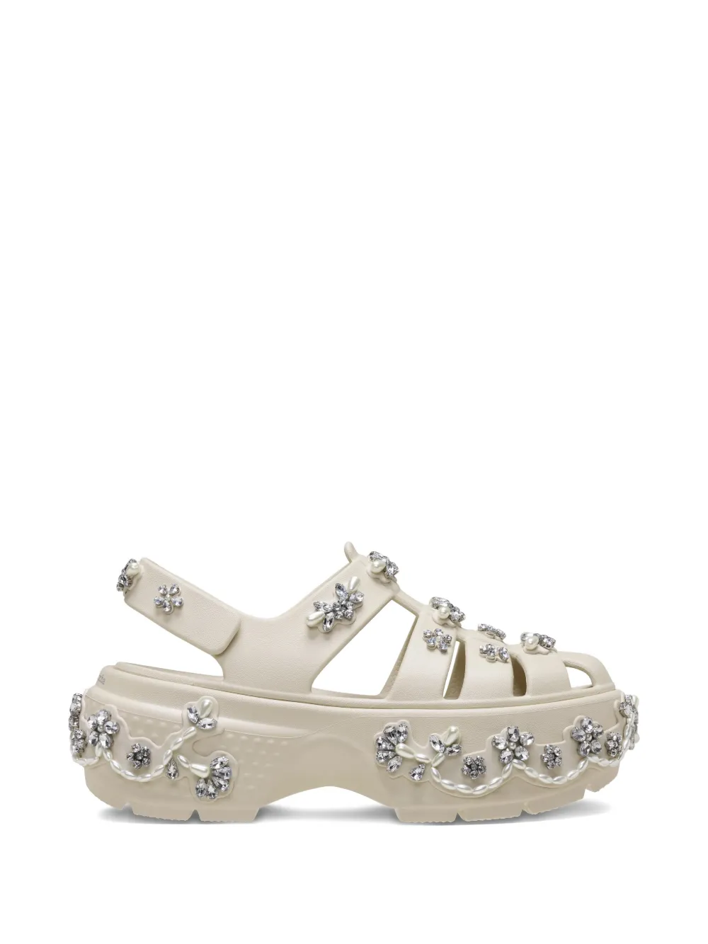 Crocs x Simone Rocha sandalen met plateauzool Wit