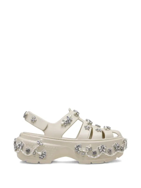 Crocs x Simone Rocha Plateau-Sandalen mit Verzierung