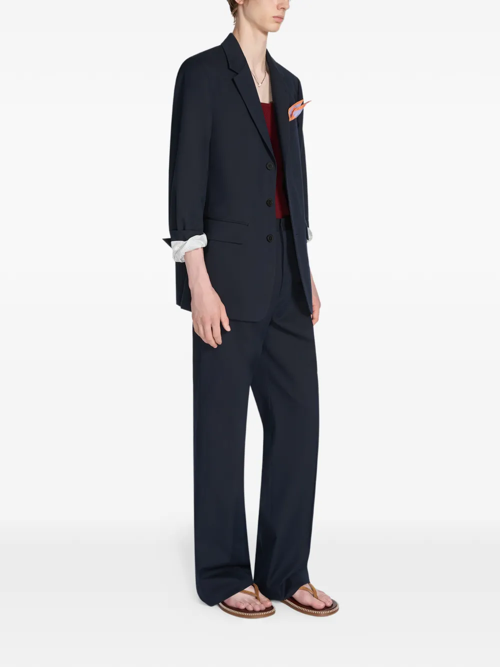  Dries Van Noten Completo Due Pezzi - Blu 