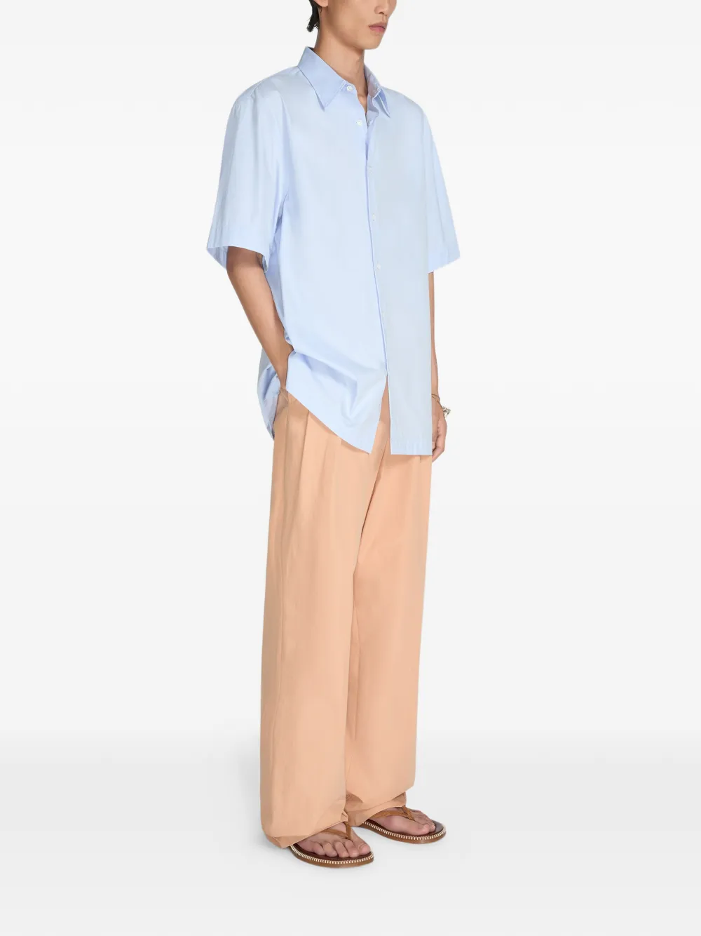 DRIES VAN NOTEN Overhemd met korte mouwen Blauw