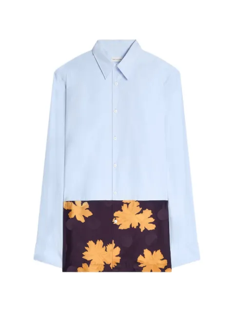 DRIES VAN NOTEN floral-detail shirt