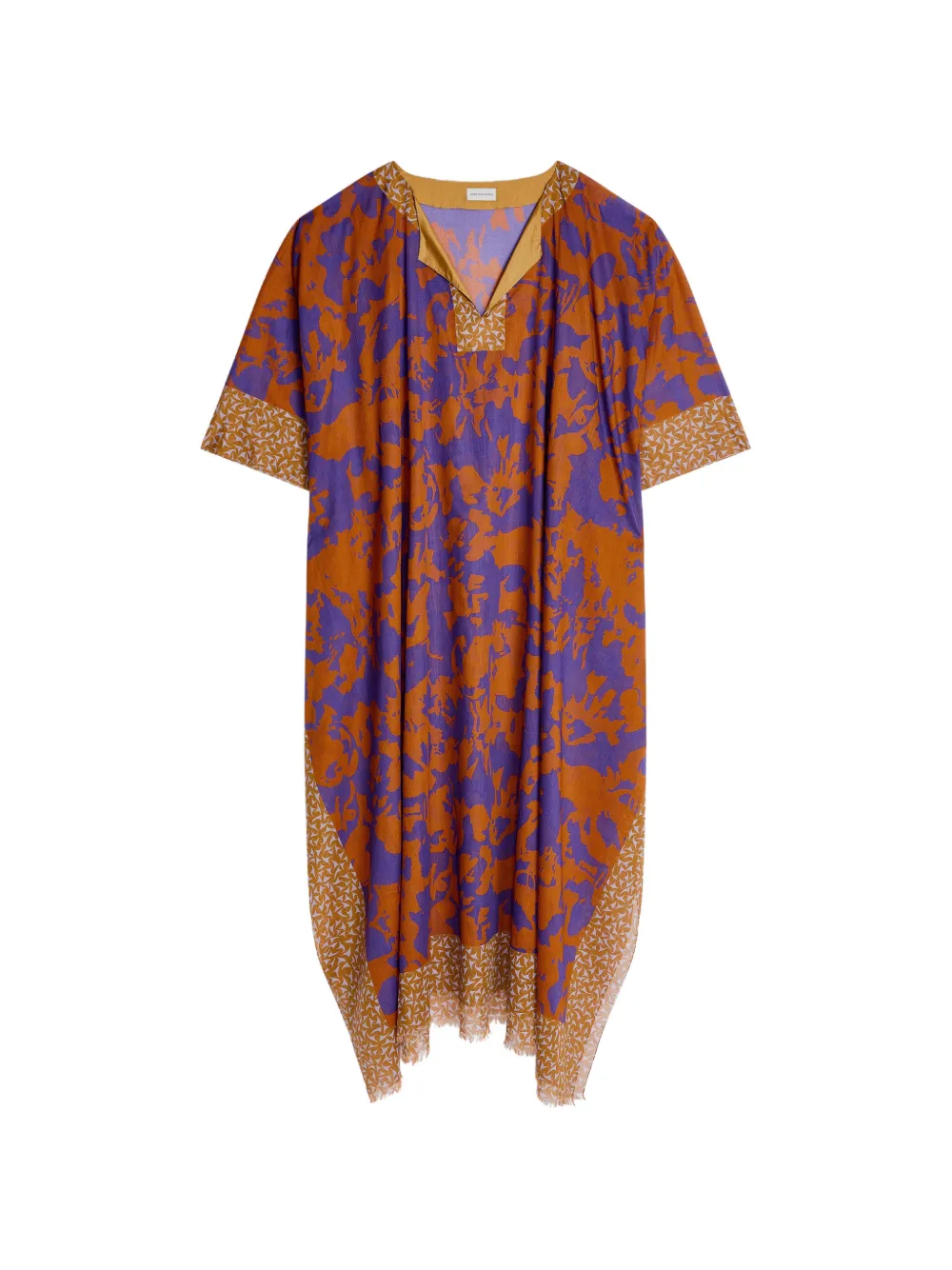 DRIES VAN NOTEN printed kaftan - Arancione