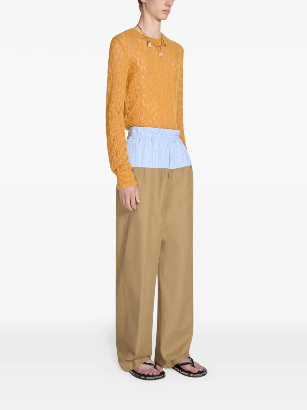  Dries Van Noten Crew-neck Sweater - Yellow 