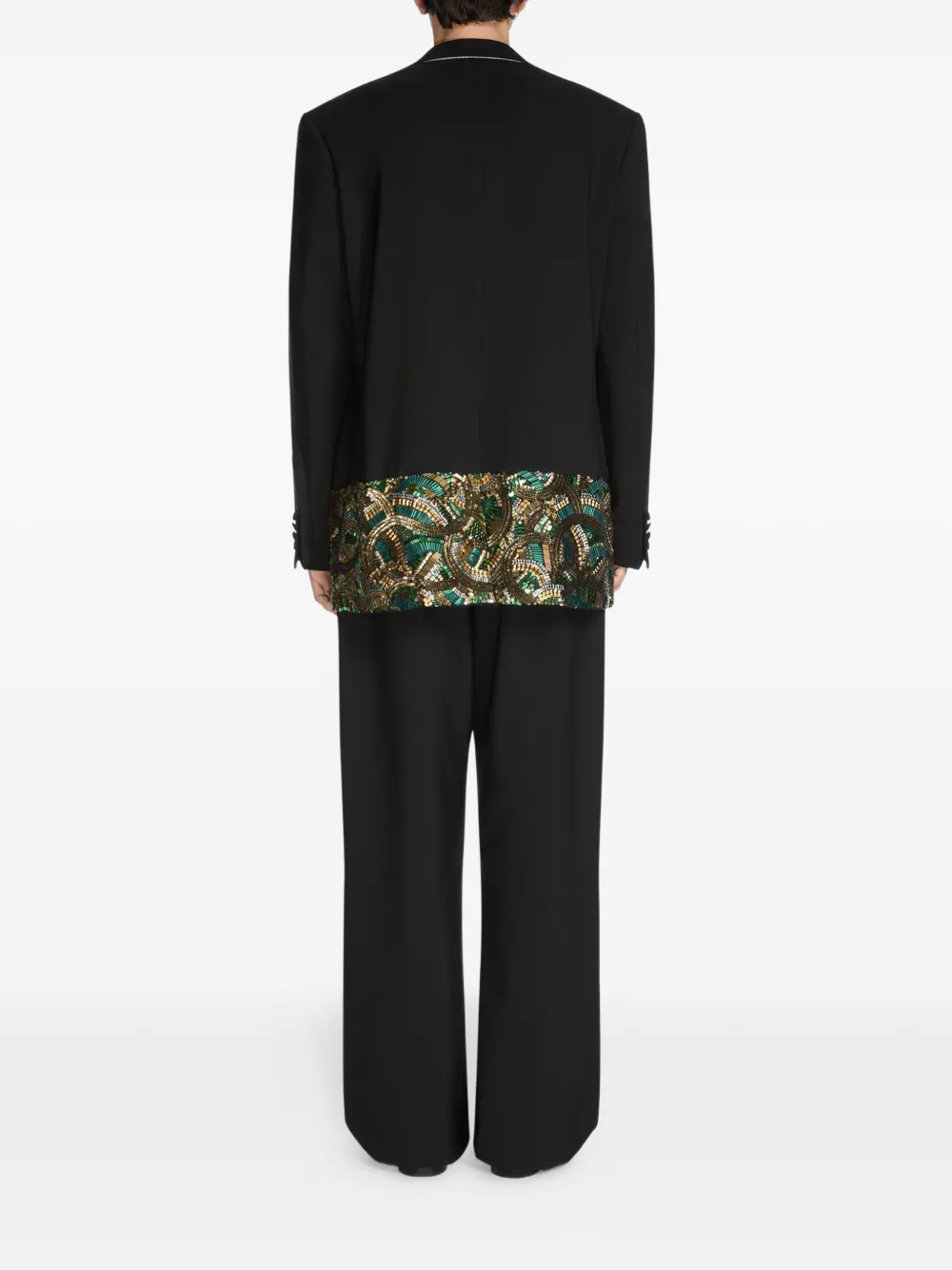 DRIES VAN NOTEN Tweed blazer Zwart