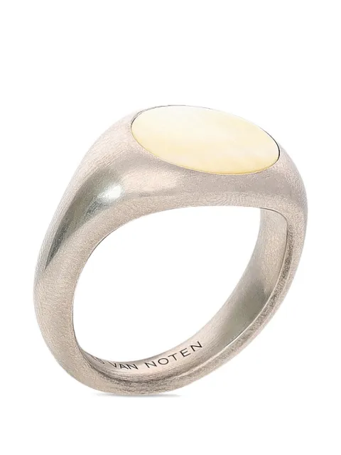 DRIES VAN NOTEN stone-embellished signet ring