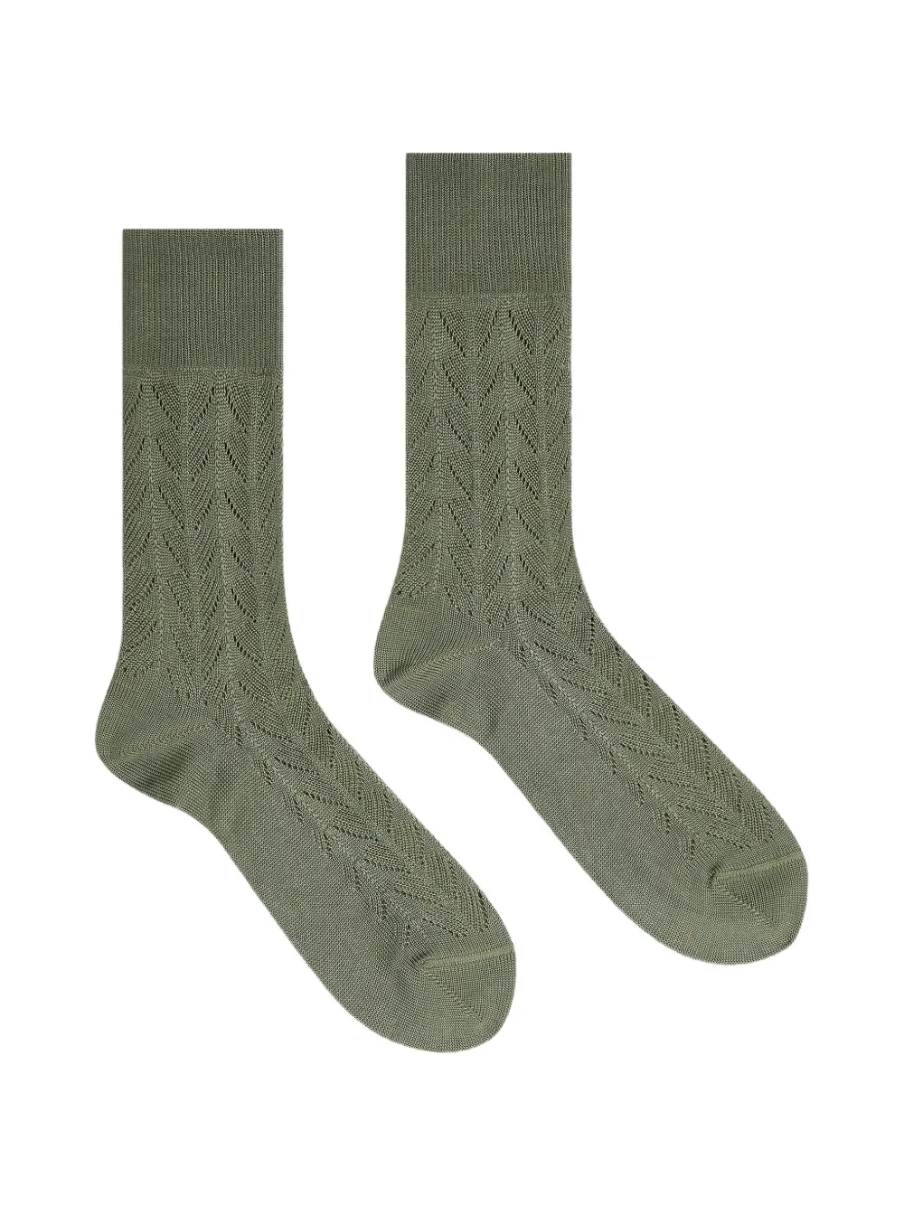 DRIES VAN NOTEN patterned socks - Verde