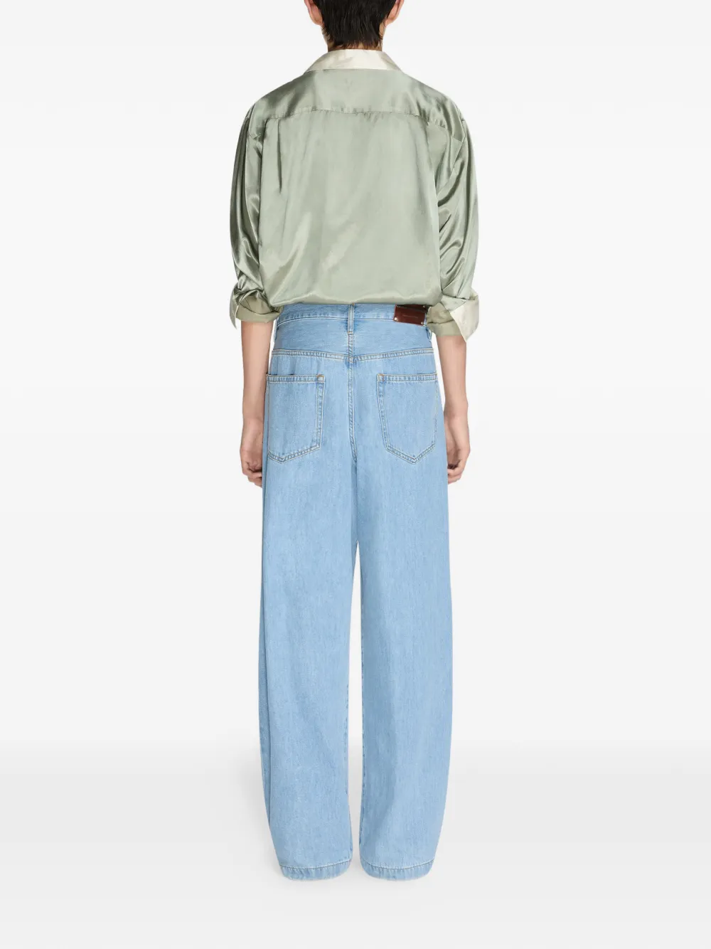 DRIES VAN NOTEN Pleated Jeans | Blue | FARFETCH AU