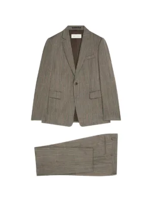 DRIES VAN NOTEN ウール シングルスーツ | ブラウン | FARFETCH JP