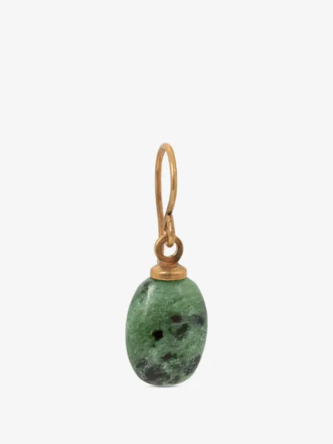 DRIES VAN NOTEN aretes con dije de piedra