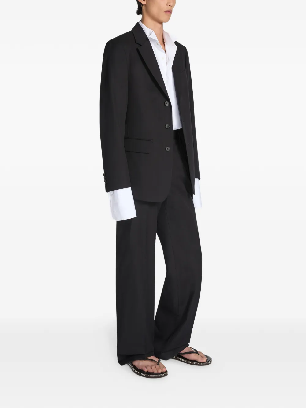 Dries Van Noten Flap-pocket Single Breasted Suit - Black 