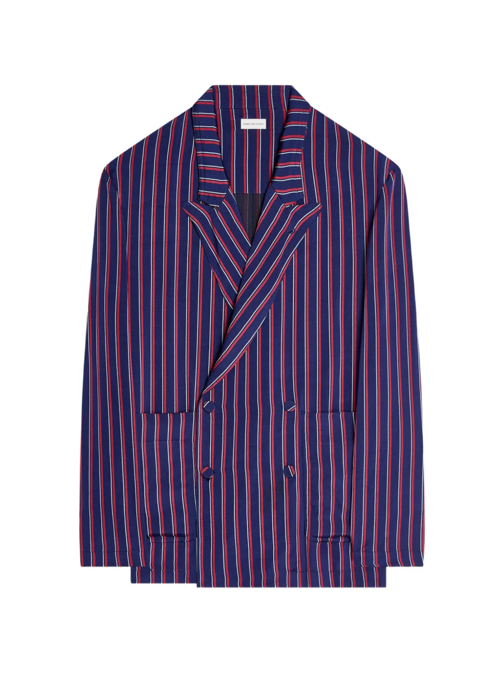 DRIES VAN NOTEN Blazer a righe - Blu