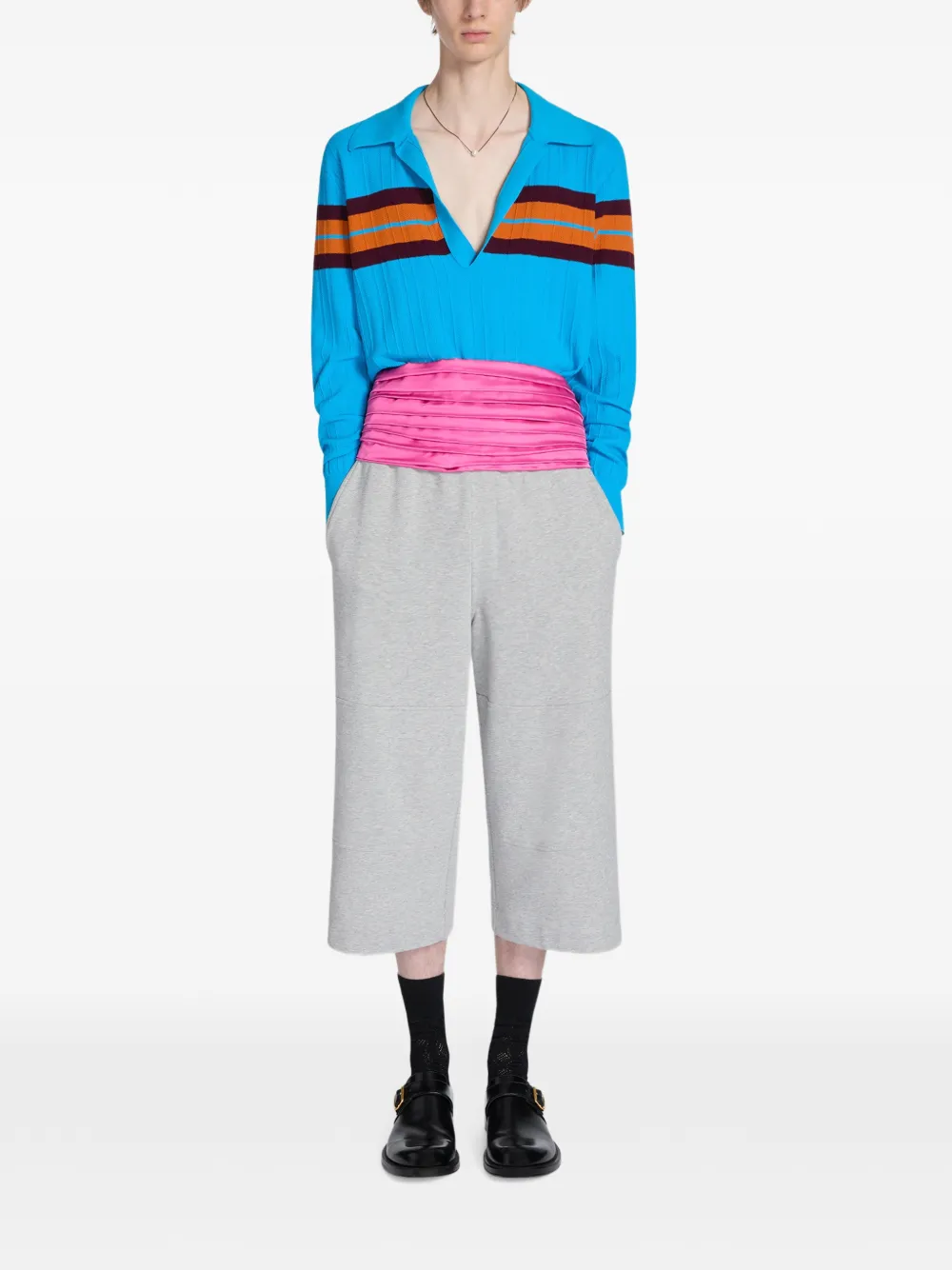 DRIES VAN NOTEN Leren gespschoenen Zwart