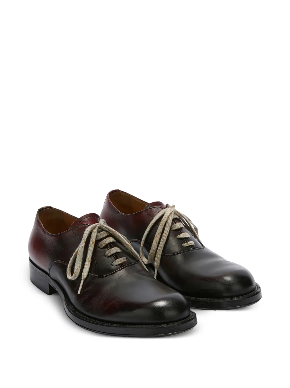 DRIES VAN NOTEN Leren Oxford schoenen Bruin