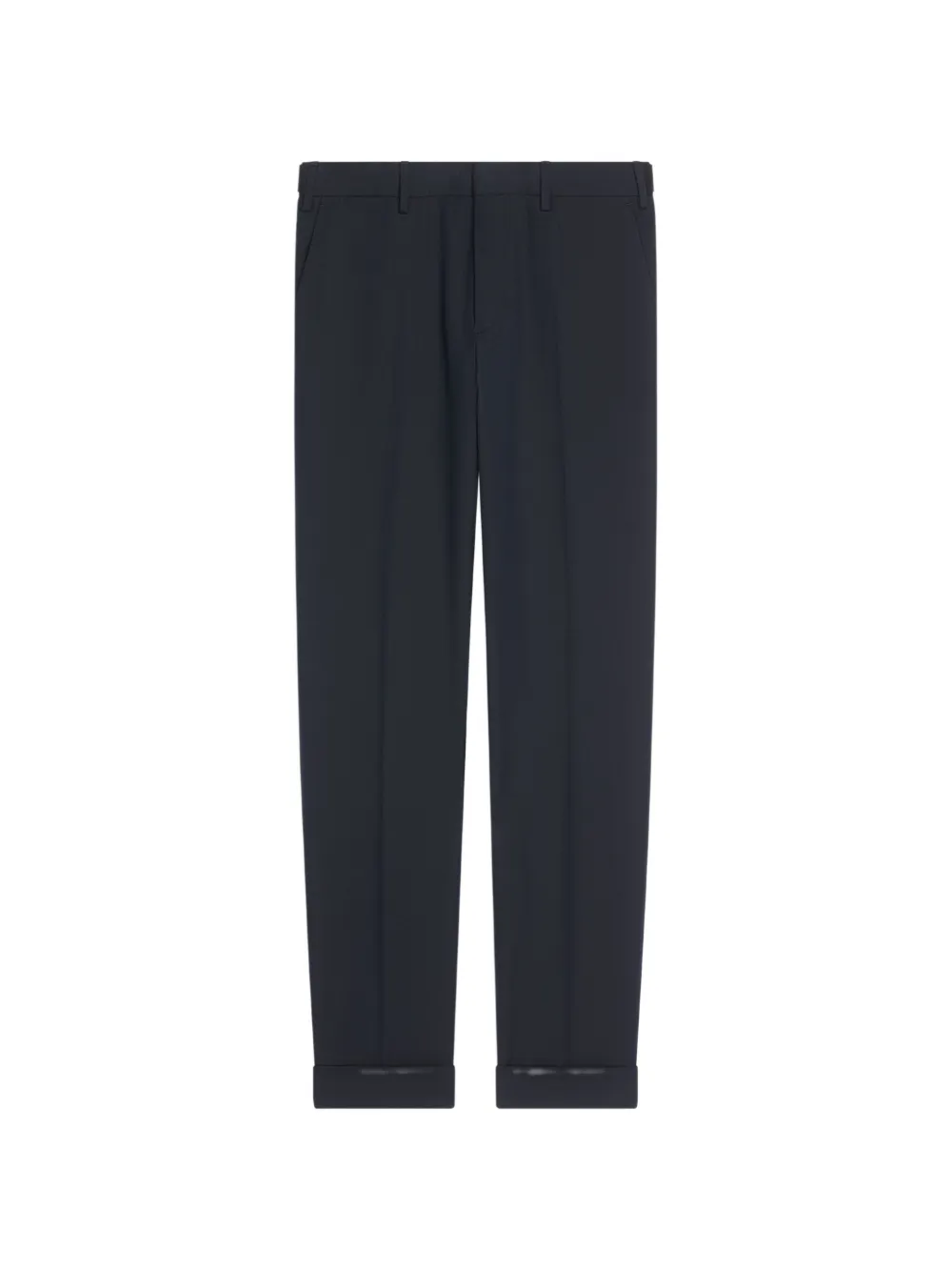 DRIES VAN NOTEN cuffed trousers - Blu