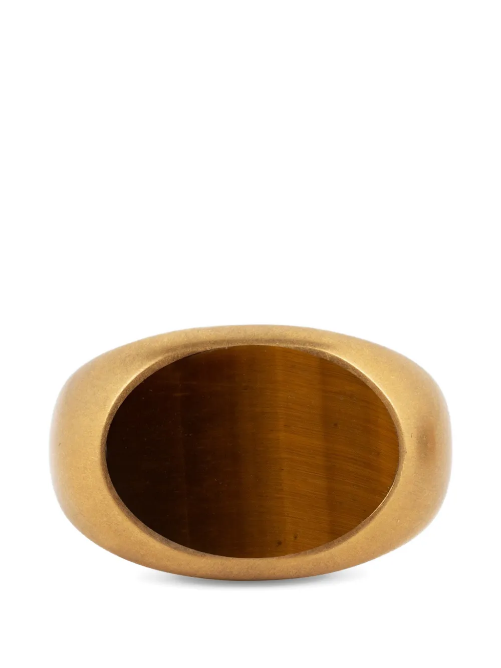  Dries Van Noten Stone Signet Ring - Gold 