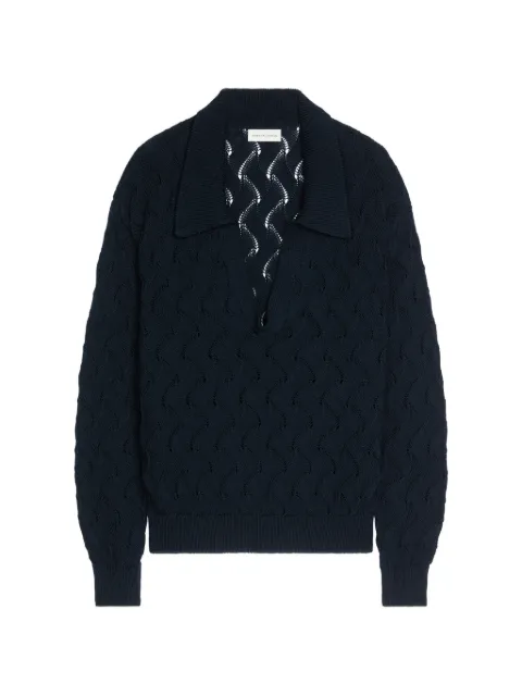 DRIES VAN NOTEN polo-collar sweater