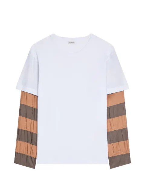 DRIES VAN NOTEN playera con mangas en contraste