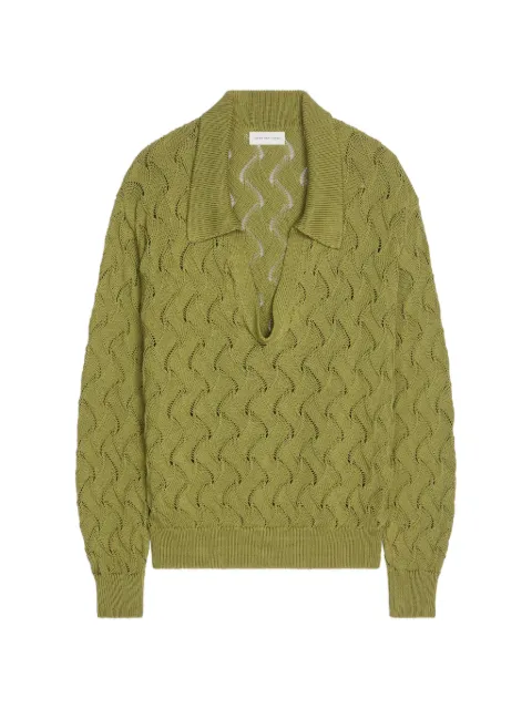 DRIES VAN NOTEN polo-collar sweater