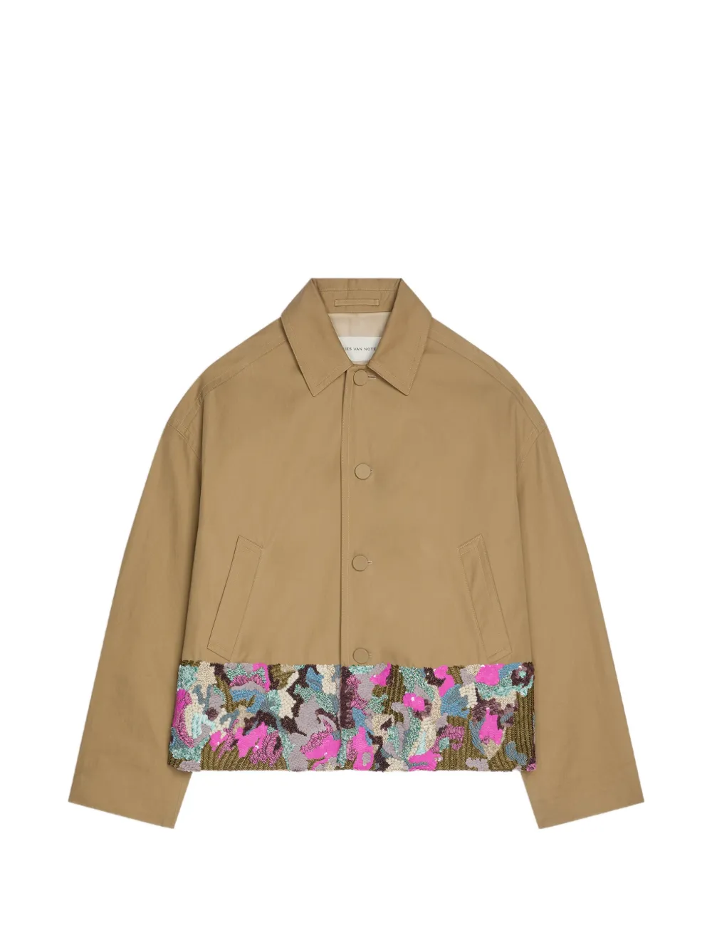 DRIES VAN NOTEN Giacca con ricamo - Toni neutri