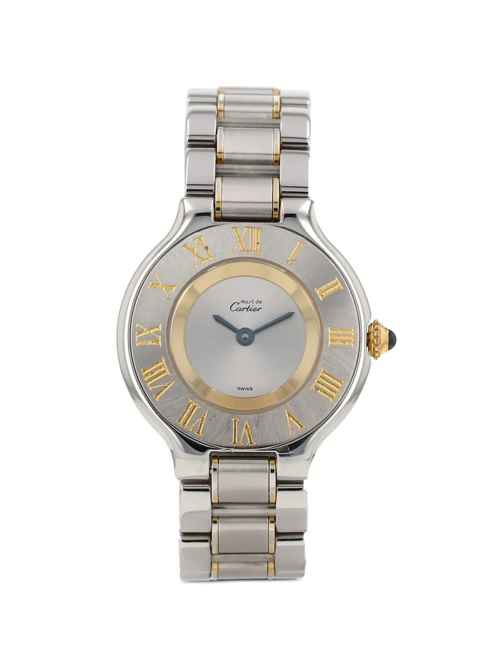 Cartier 1990s 21mm Must 21 round case watch - Argento