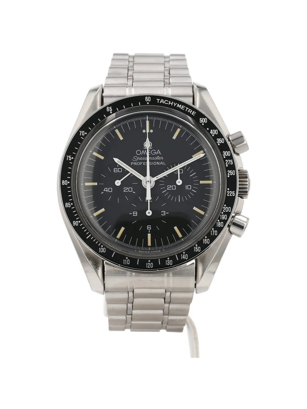 OMEGA 1990s 42mm Speedmaster screwed caseback watch - Argento