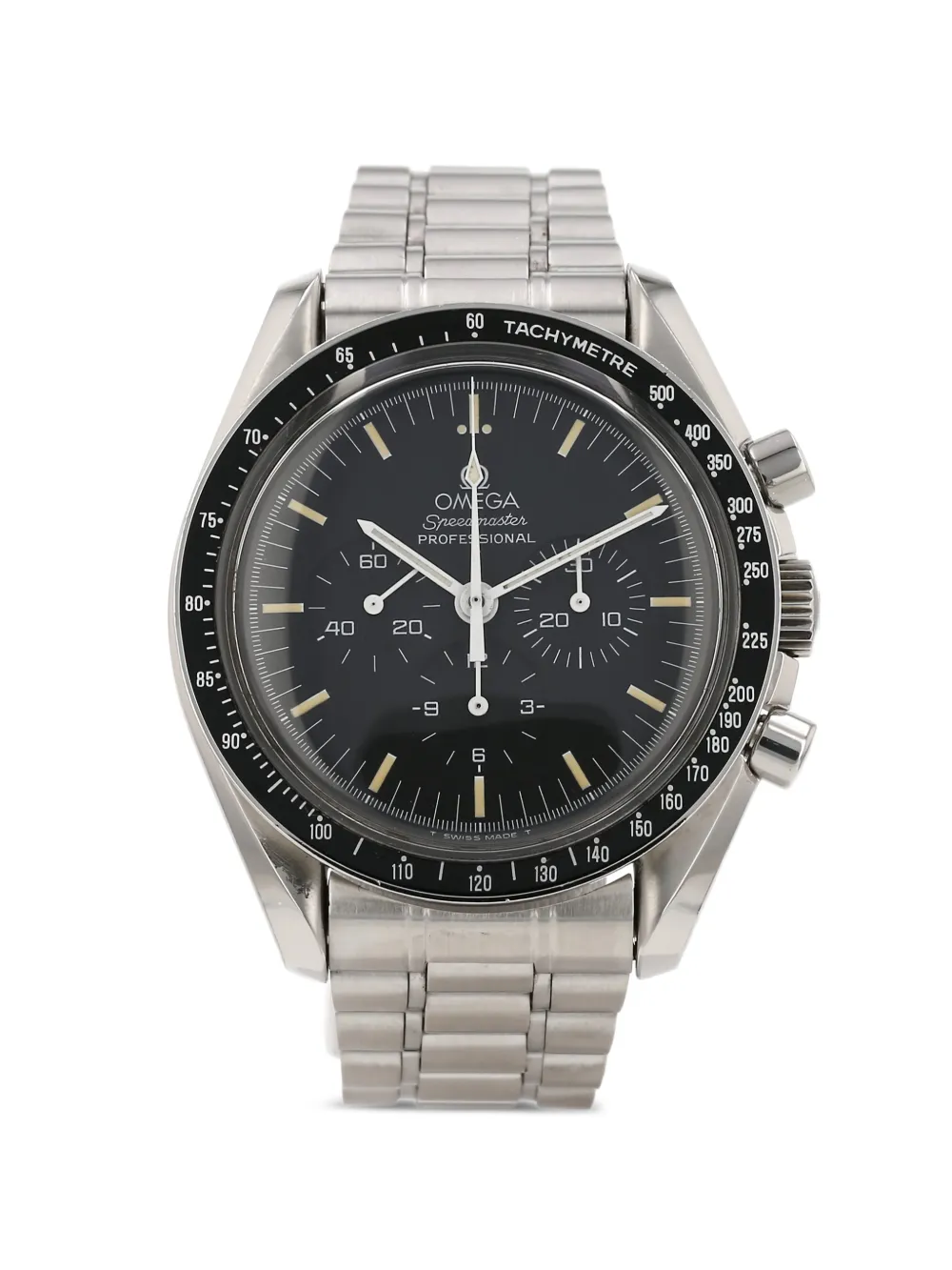 OMEGA 1990s 42mm Speedmaster screwed caseback watch – Silver