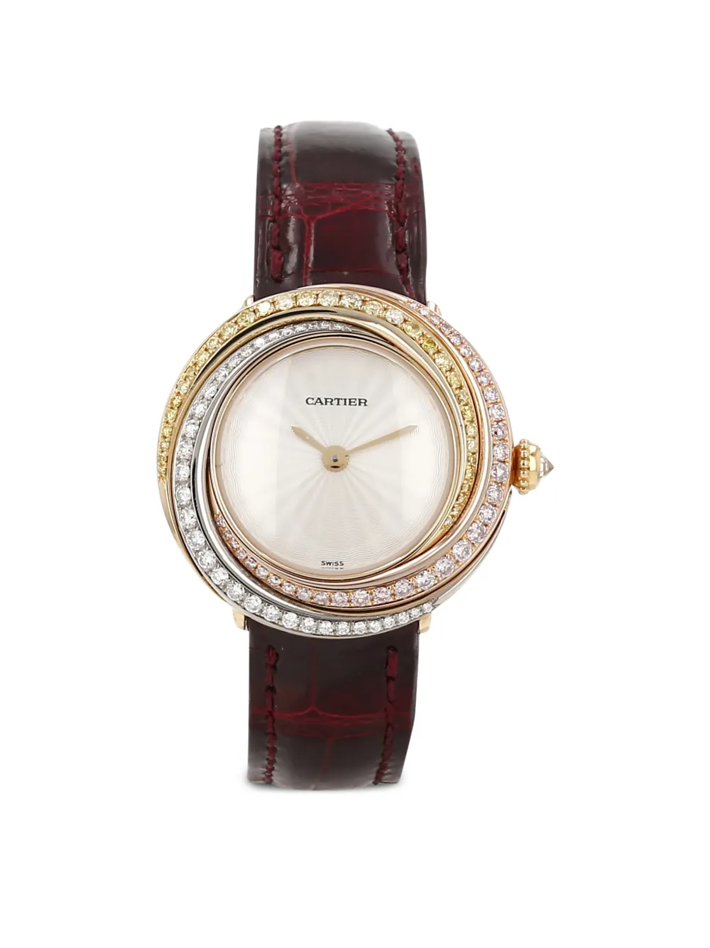 Cartier 23mm 2000s Trinity 3 Golds folding clasp watch - Rosso