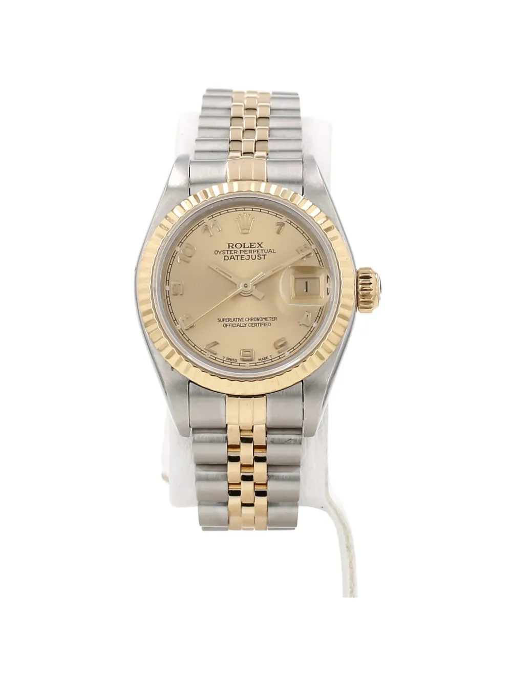 Rolex 1991s 26mm Datejust Lady striated bezel watch - Argento