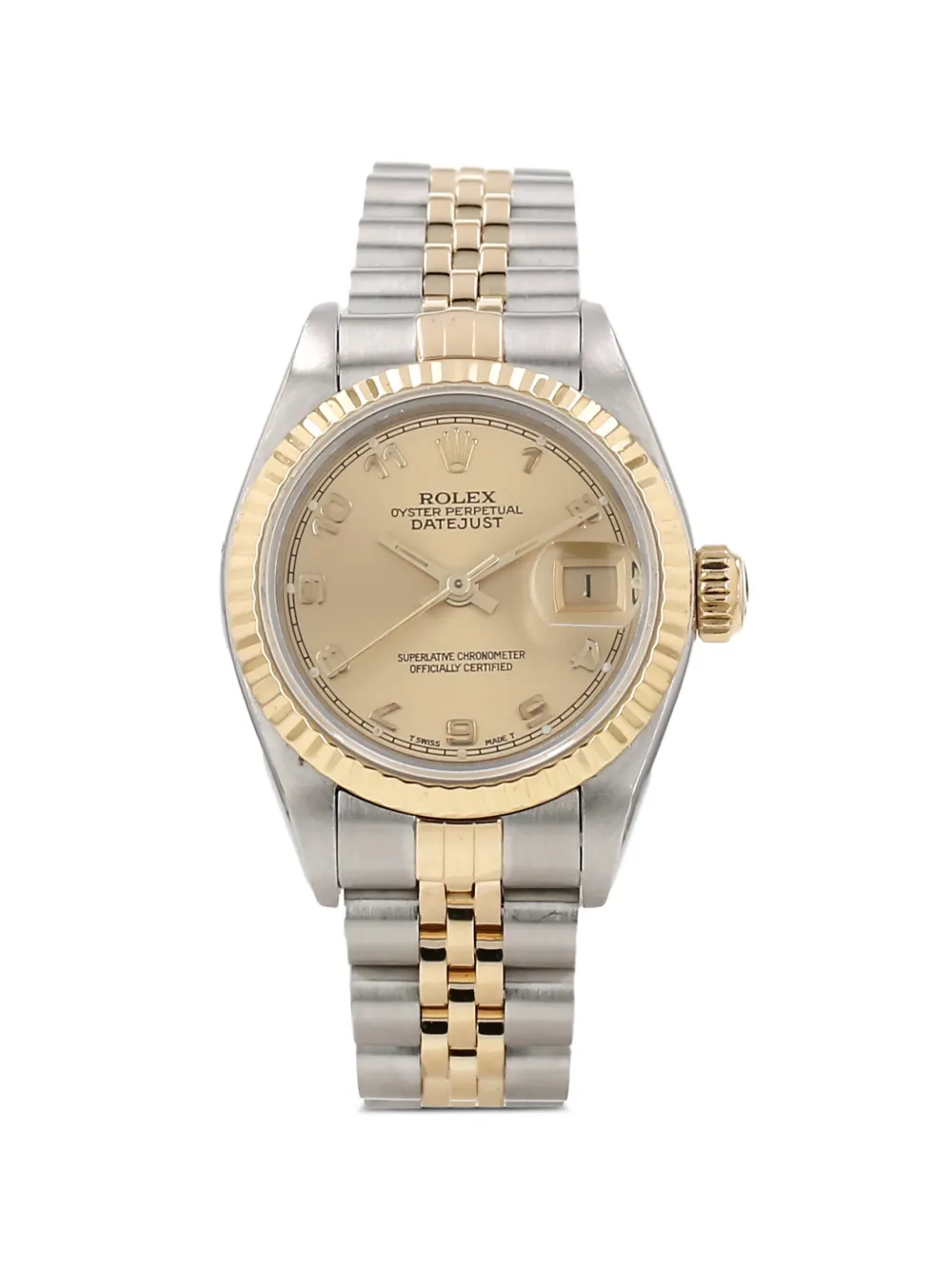 Rolex 1991s 26mm Datejust Lady striated bezel watch - Argento