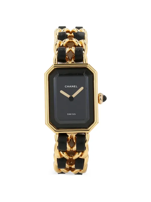 Chanel Pre-owned 1990's Première Octogonal-shape 26mm Watch in Black
