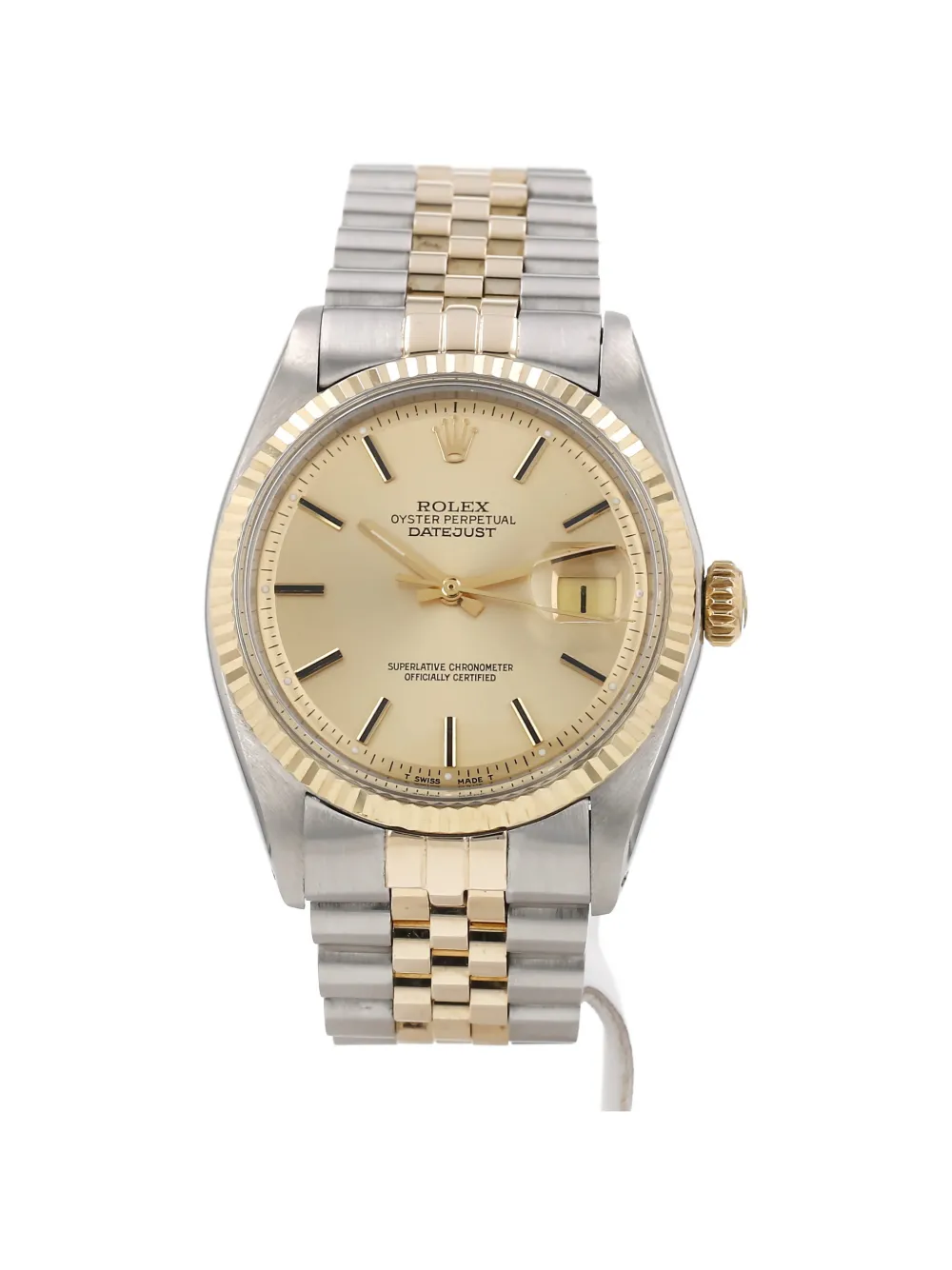Rolex 1977s 36mm Datejust date display watch - Argento