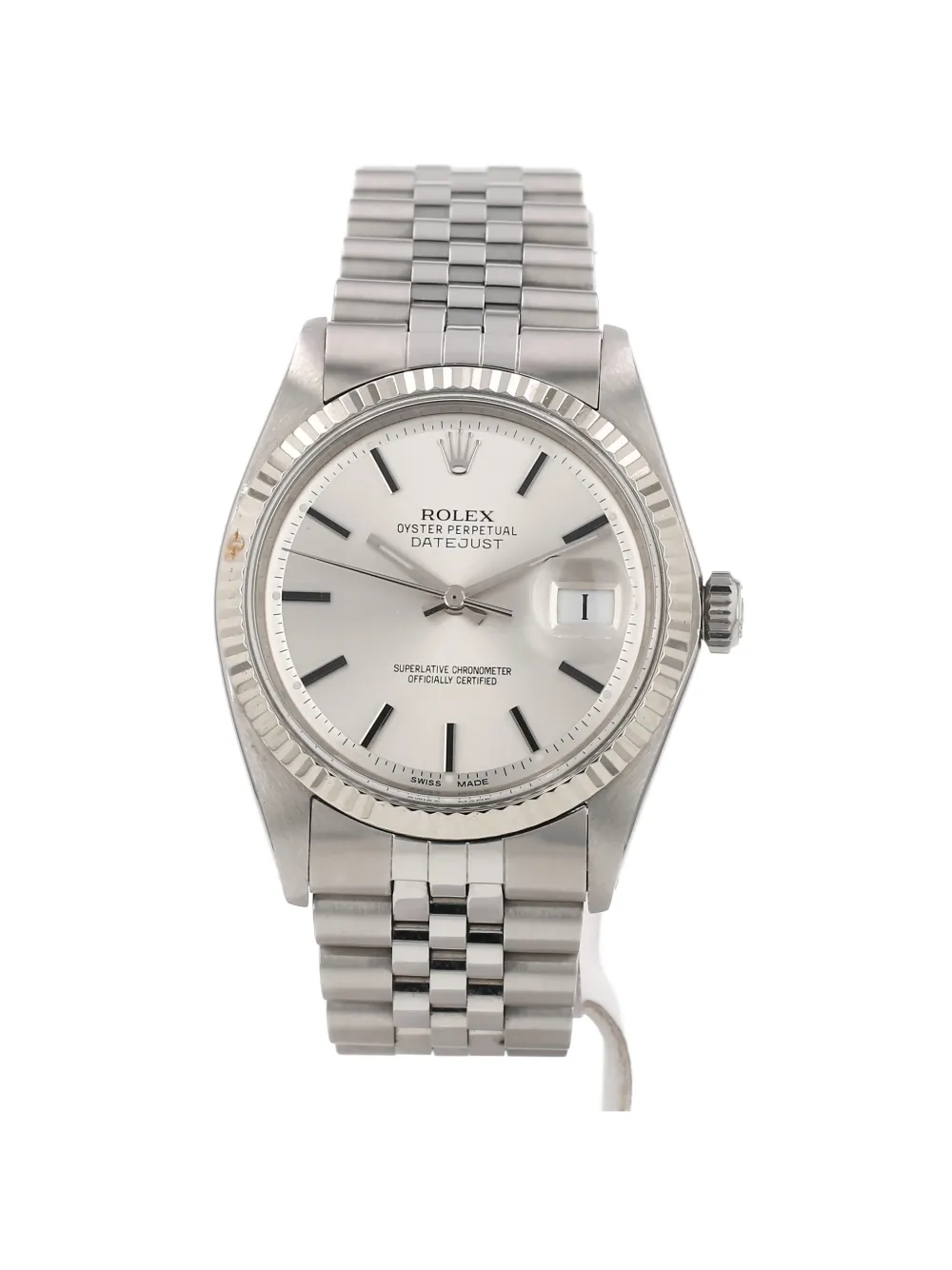 Rolex 1968s 36mm Datejust folding clasp watch - Argento