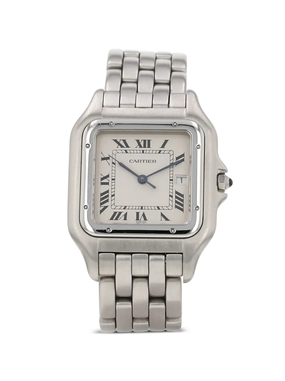 Cartier 1990s 30mm Panthère roman numerals watch – Silver