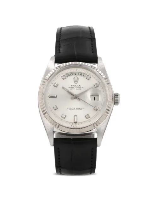 Rolex 1971s 36mm Day-Date striated bezel watch