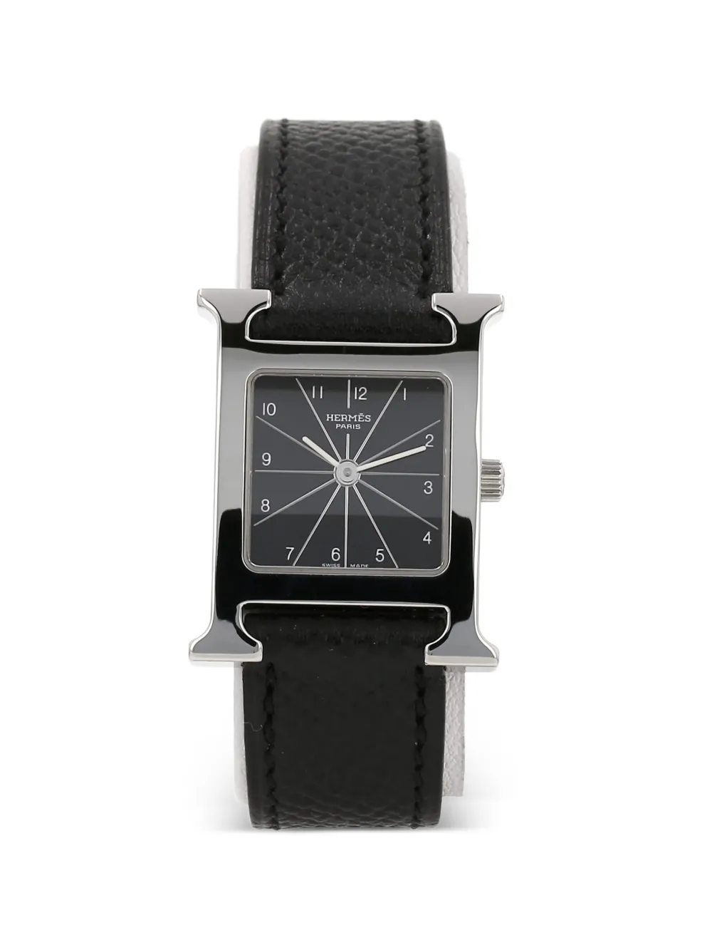 Hermès Pre-Owned Orologio H Case Heure H 21mm - Nero