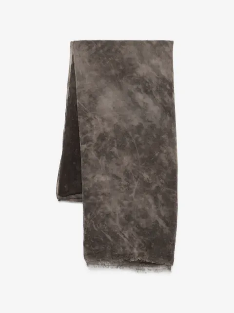 Avant Toi mottled-print scarf