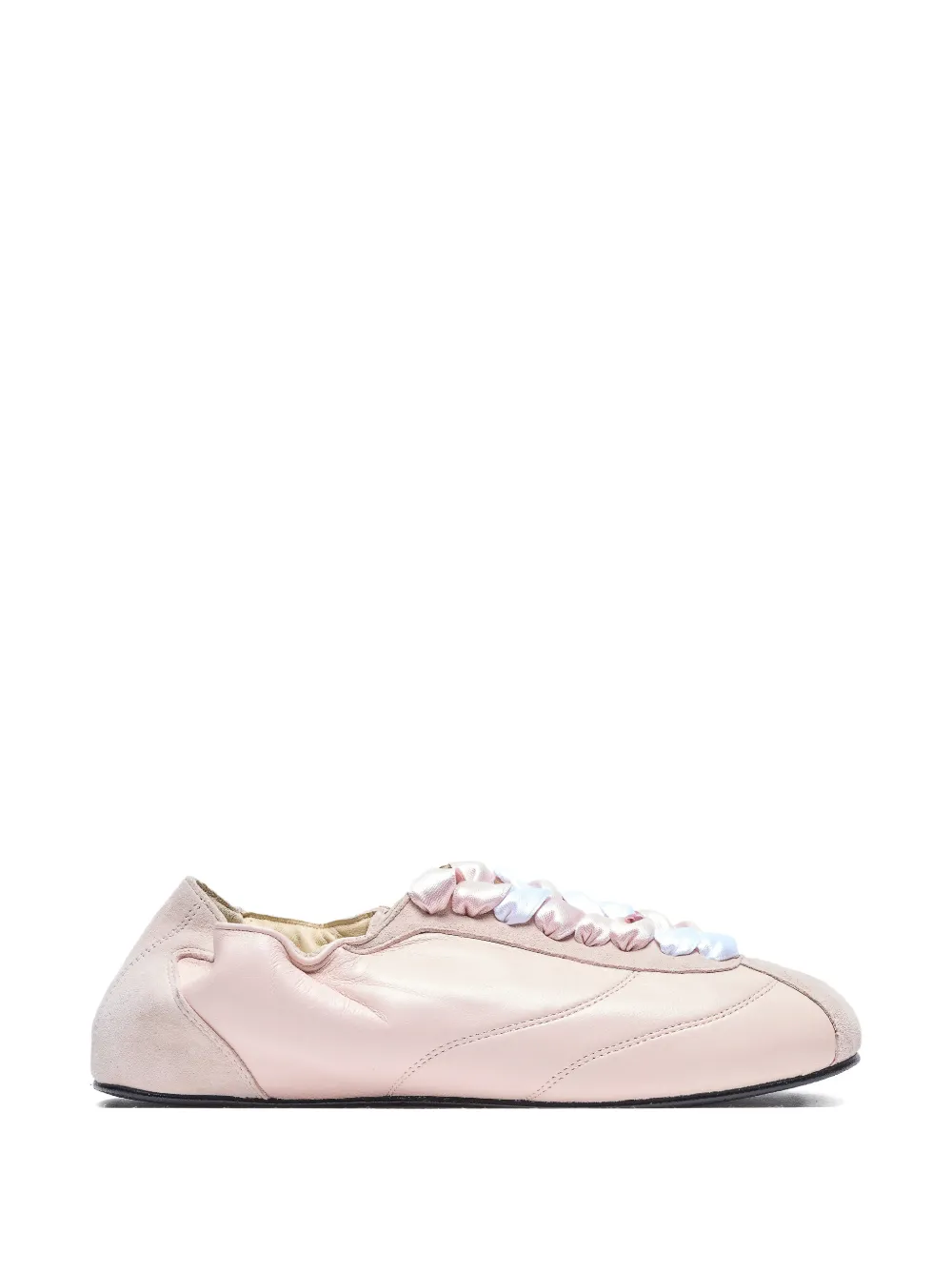 Repetto panelled silk sneakers Roze