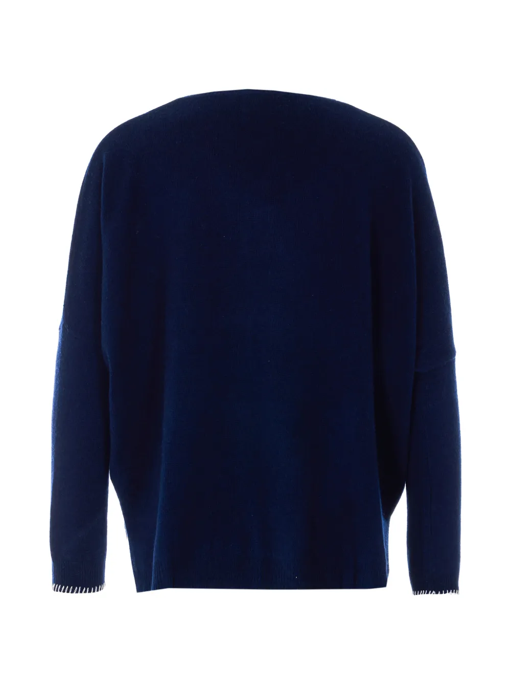  Not Shy Embroidered V-neck Cashmere Sweater - Blue 