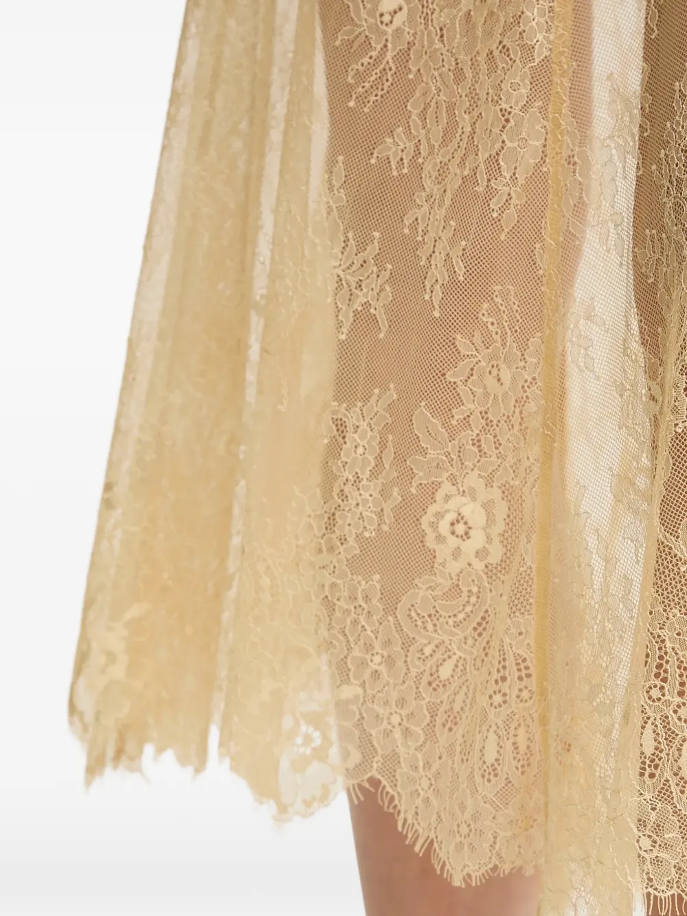 STAND STUDIO Kanten rok Beige