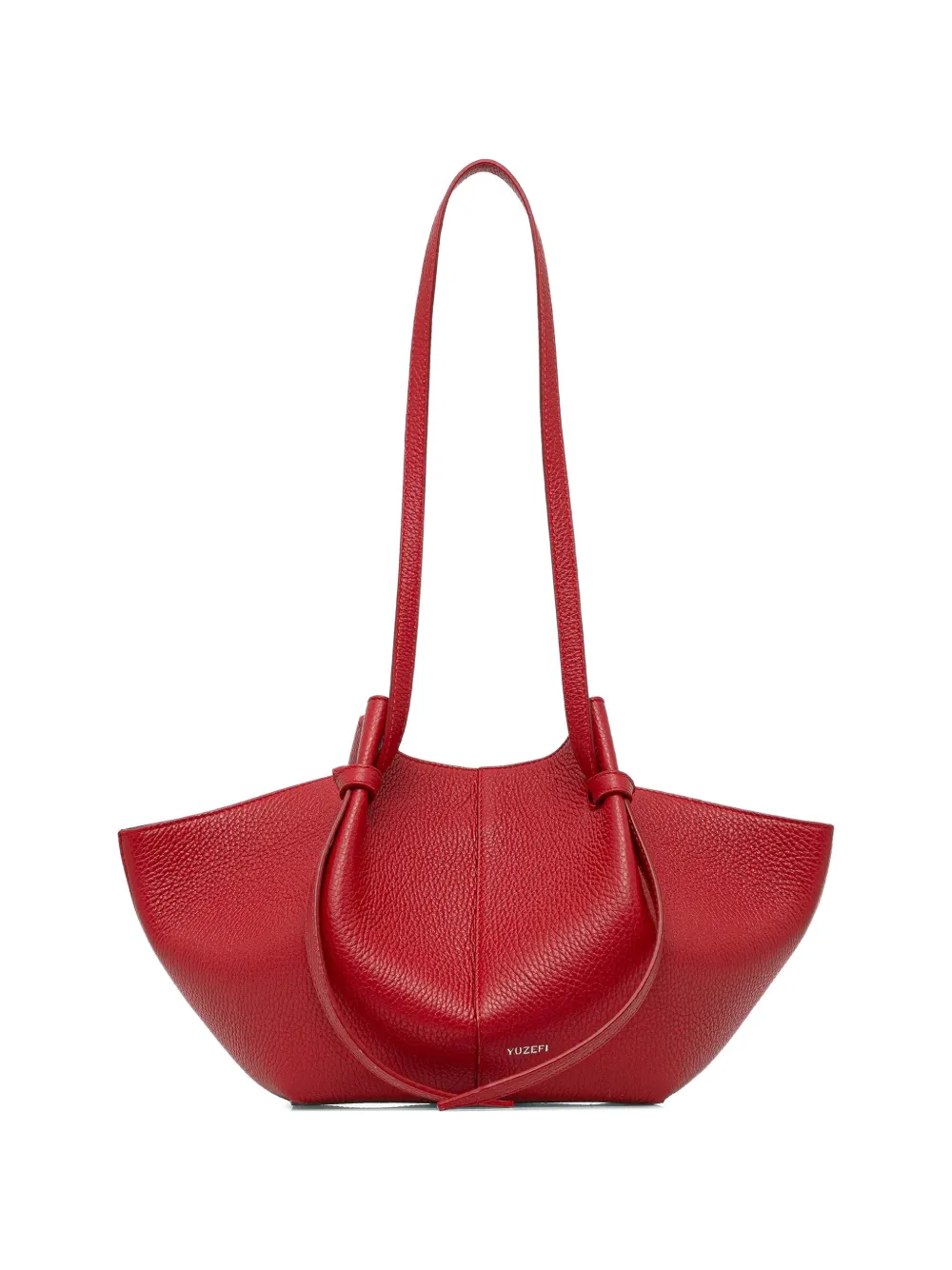 Yuzefi Mochi textured knot-detail shoulder bag - Rosso