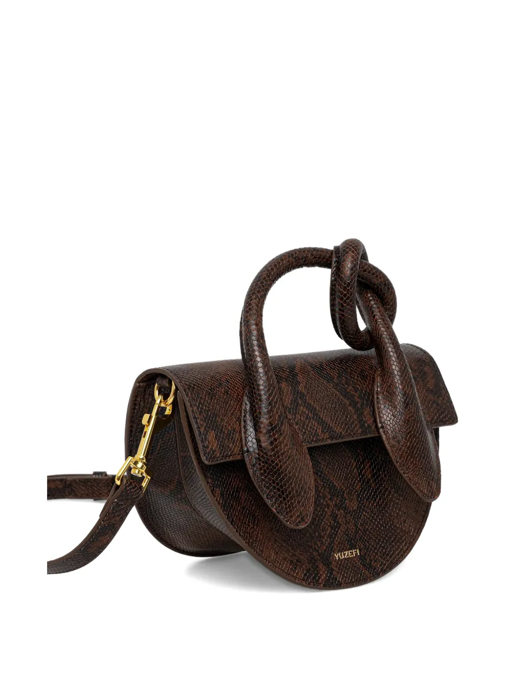 Yuzefi Pretzel embossed tote bag - Bruin