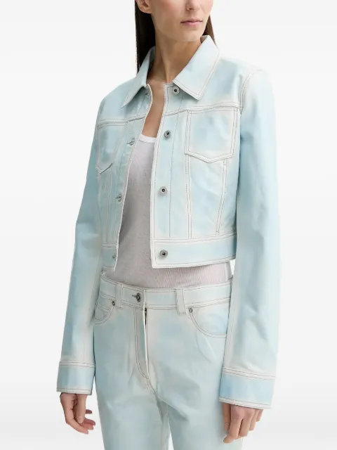 STAND STUDIO Calliope buttoned leather jacket