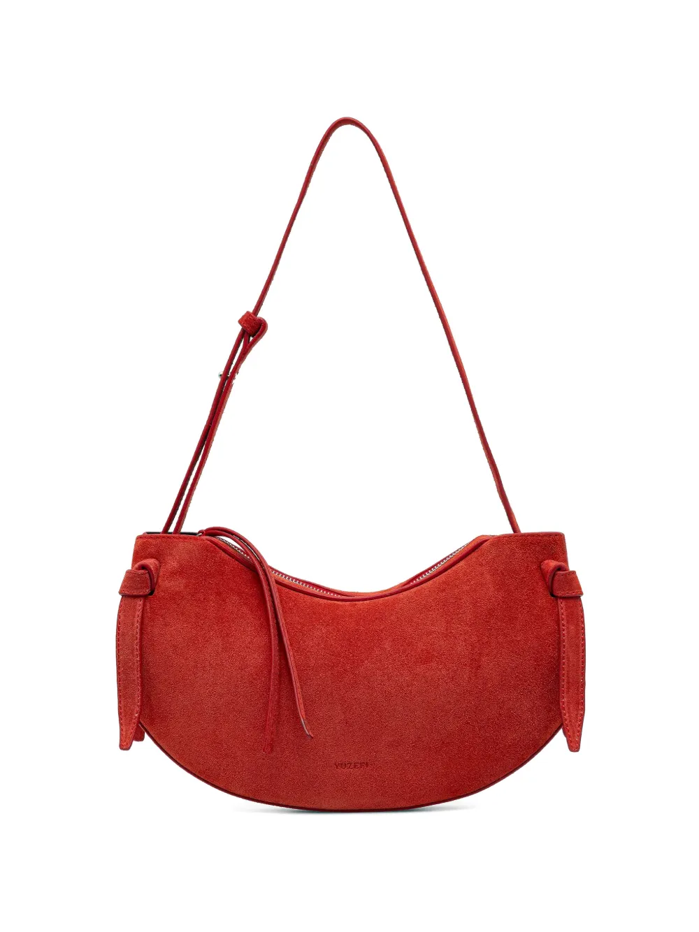 Yuzefi Fortune Cookie suede shoulder bag - Rosso