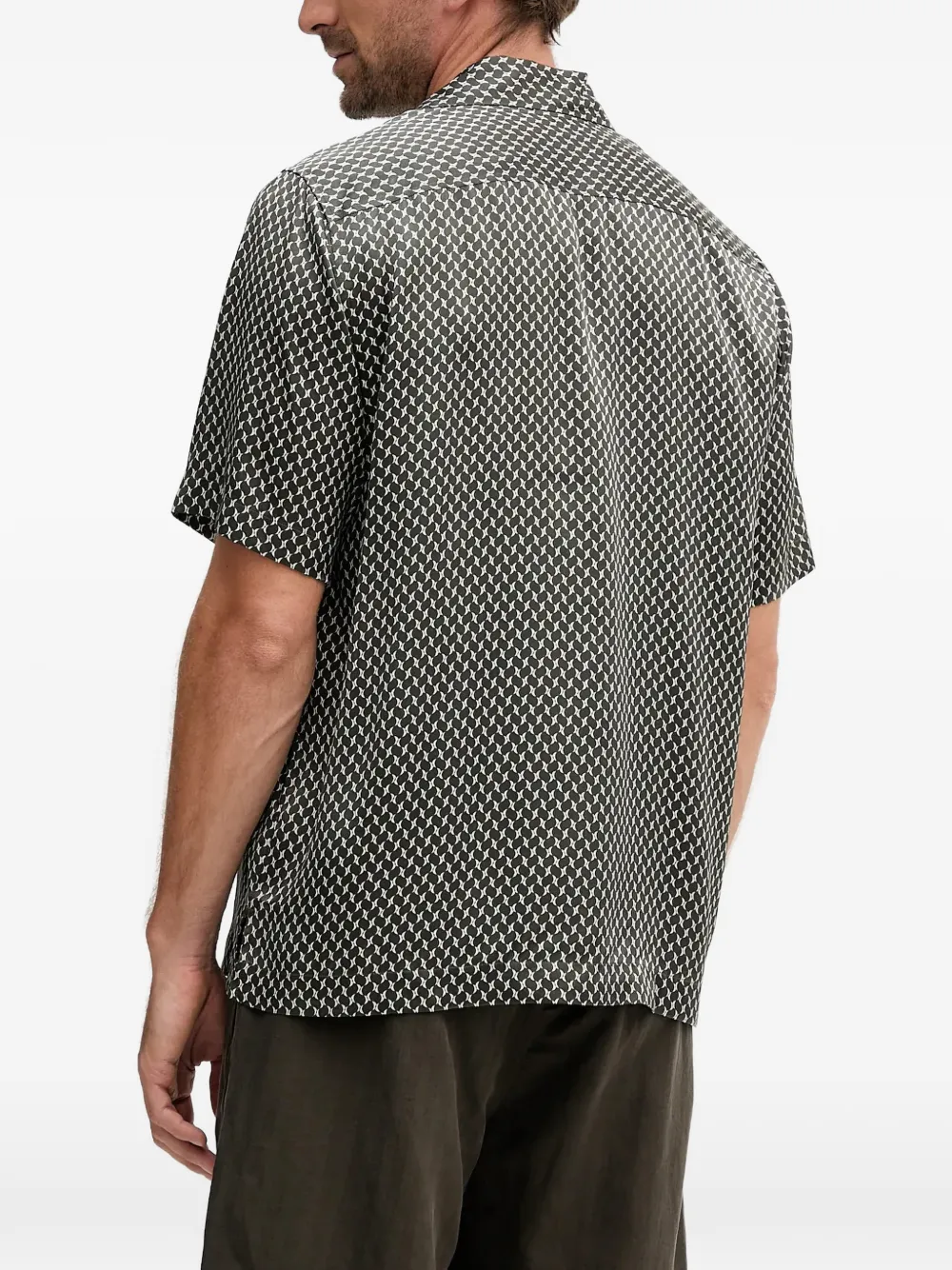  Frescobol Carioca Camp-collar Patterned Shirt - Black 
