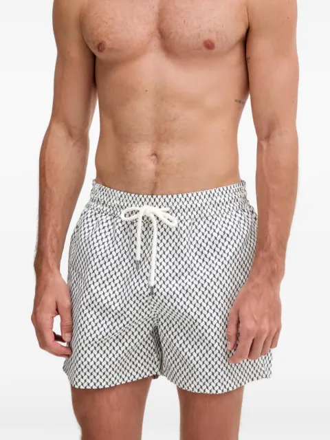 Frescobol Carioca shorts de playa con estampado geométrico