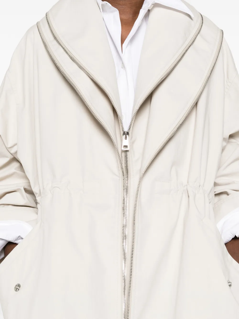 Givenchy Jas met capuchon Beige