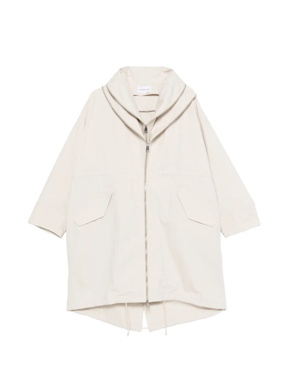 Givenchy hooded zip coat - Toni neutri